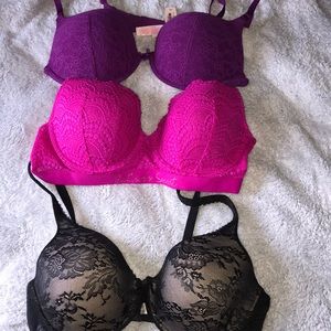 3x Victoria Secret Bras 38C